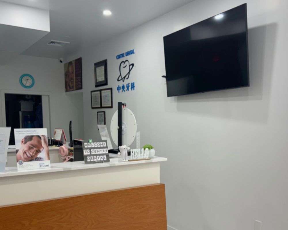 Reception desk at Centre Dental NYC